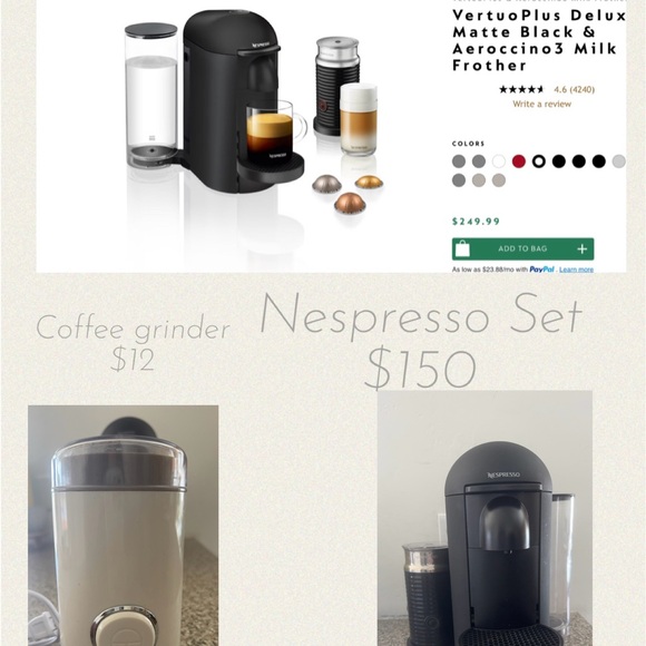 Nespresso VertuoPlus Deluxe Coffee Machine
